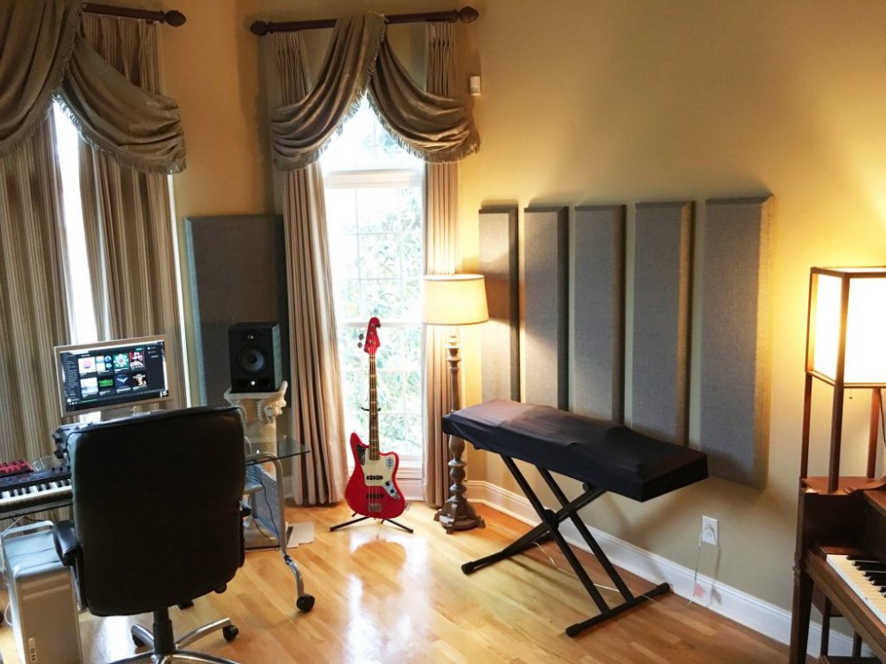 Colonnes de contrôle Broadway biseautées 12"x48", 3" noires