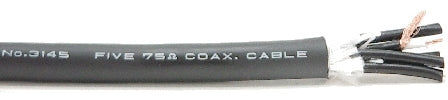 W3145 - 5c. 75ohm RGB+V+H Coaxial for Short Run (price per roll - 250 feet)