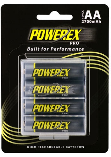 Powerex AA MHRAA4PRO 2700 mAh 4-Pack Rechargeable Batteries