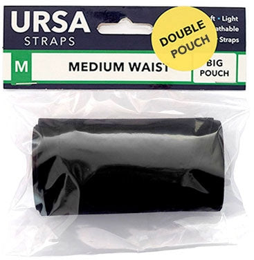 Ceinture - Moyenne avec double pochette (Noir)