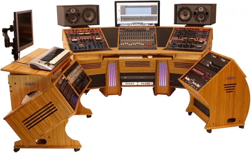 Bureau double VDesk (bambou)