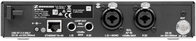 EW IEM G4 - Twin (A: 516-558 MHz)