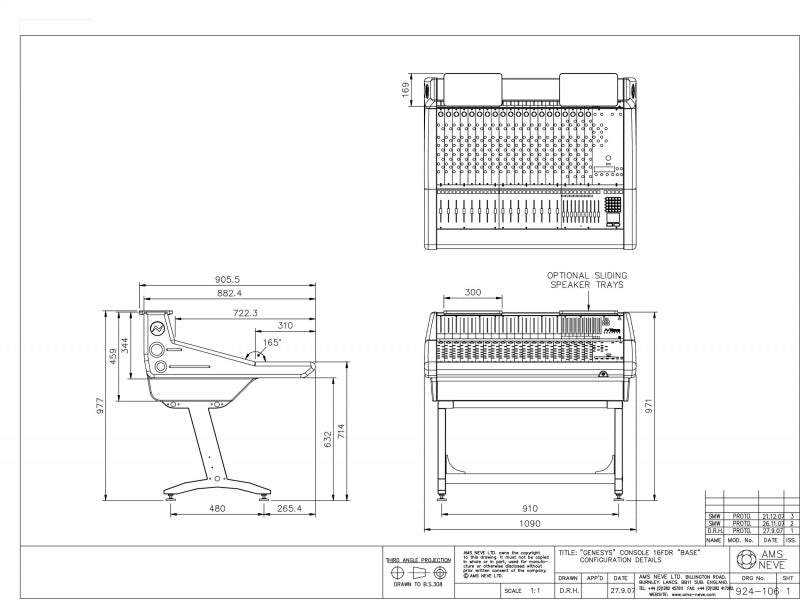 Console de base Genesys G32 - 32 entrées, 16 faders