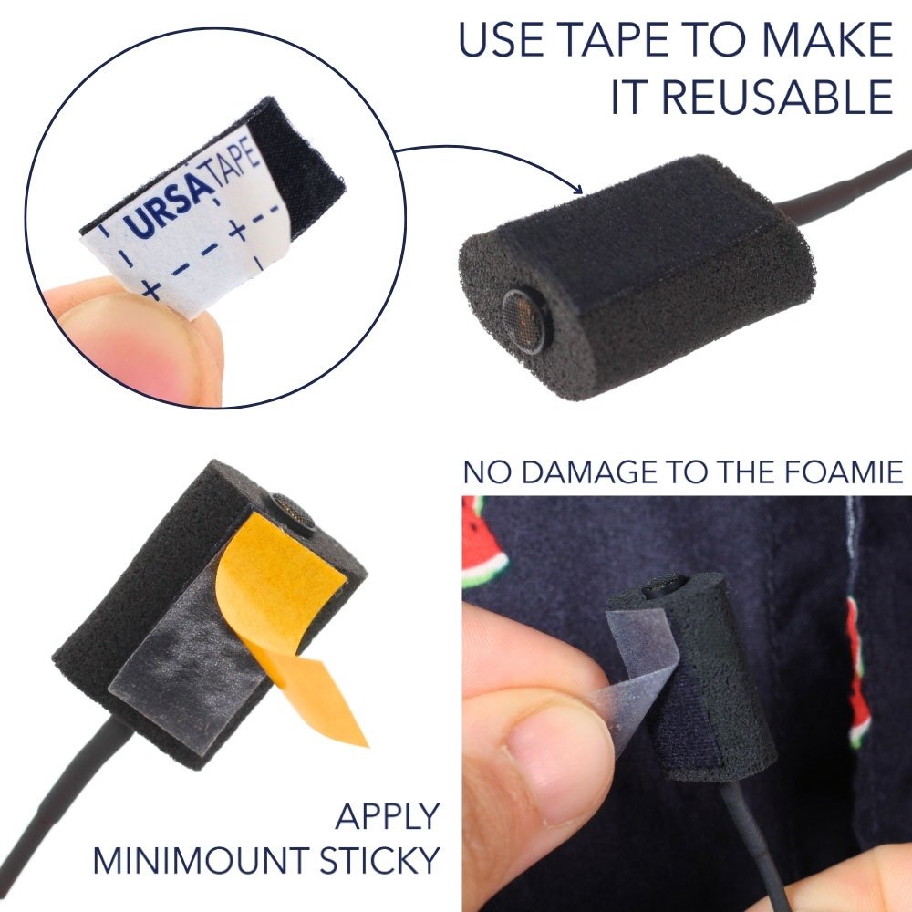 Foamies - Paquet de 12 (Noir)