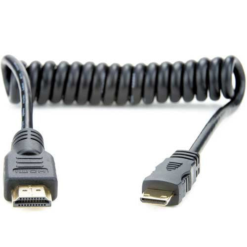 ATOM-CAB008 Mini To Full Hdmi Coiled Cable