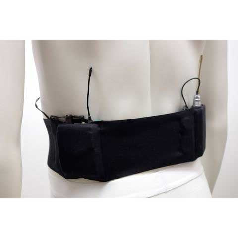 Ceinture - Petite avec double pochette (Noir)