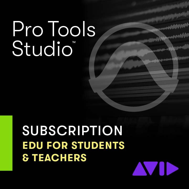 Pro Tools Studio - 1-Year Subscription NEW - EDU Students & Teachers