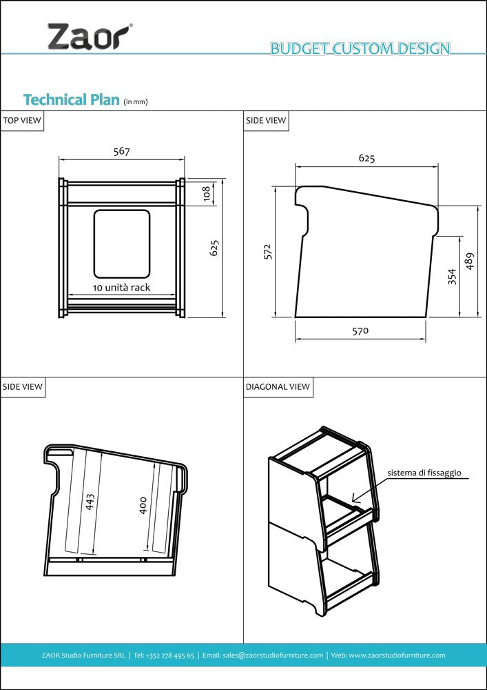 Rouleau de rack - Cerise