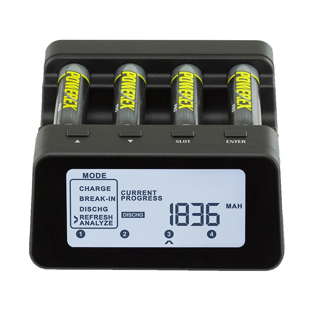 Powerex MH-C9000PRO WizardOne Charger-Analyzer for 4 AA/AAA NiMH/NiCD