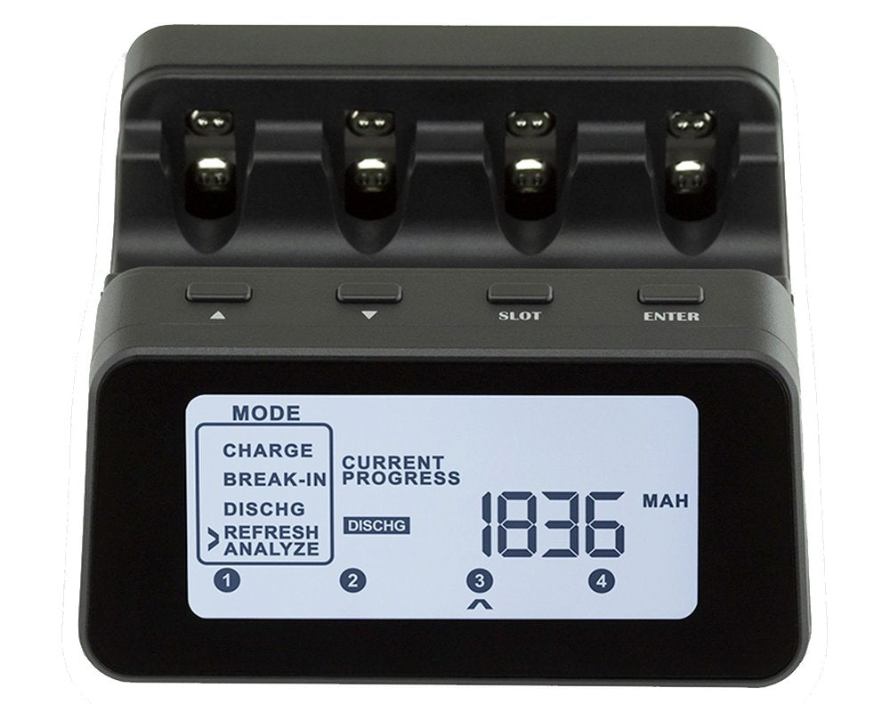 Powerex MH-C9000PRO WizardOne Charger-Analyzer for 4 AA/AAA NiMH/NiCD