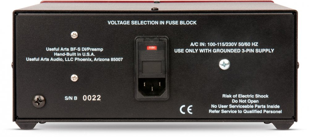 BF-S Pro DI - Tube Instrument Preamp/DI