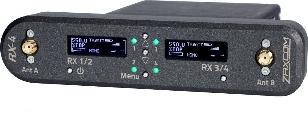Interface du module MRX RX-4H (blocs 23 à 26 : 596 à 698 MHz)