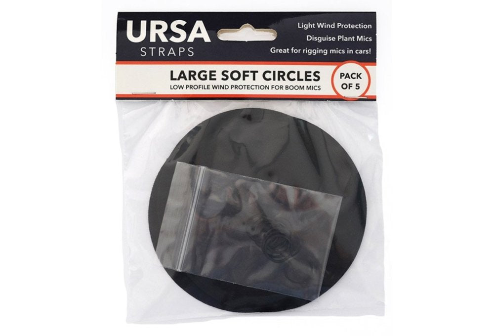 5x Grands Cercles Souples - Noir