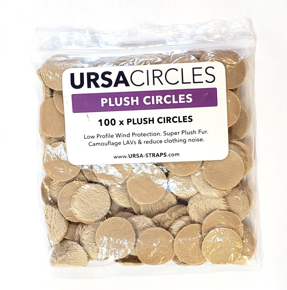 100x Plush Circles - Beige