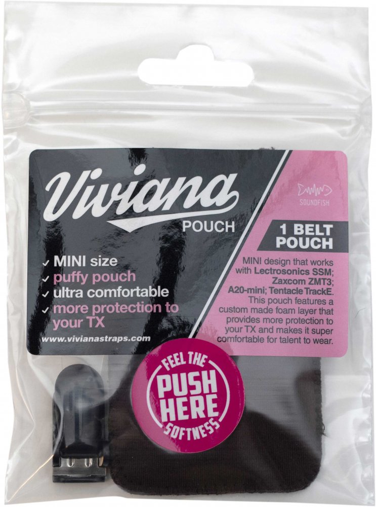 Belt Puffy Pouch (Mini, Black)