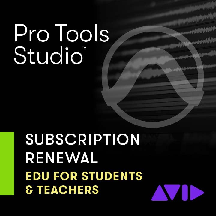 Pro Tools Studio - 1-Year Subscription RENEWAL - EDU Students & Teachers