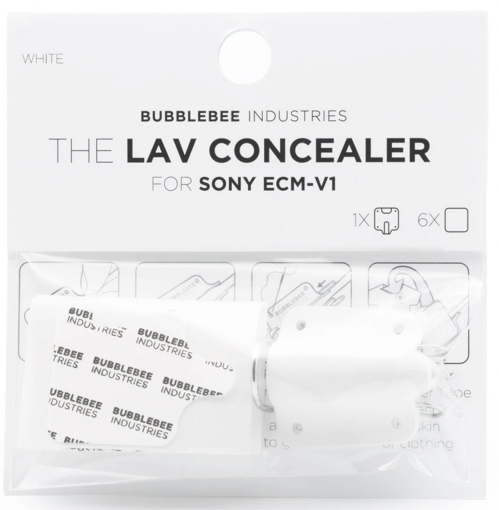 The Lav Concealer for Sony ECM-V1 (Single, White)
