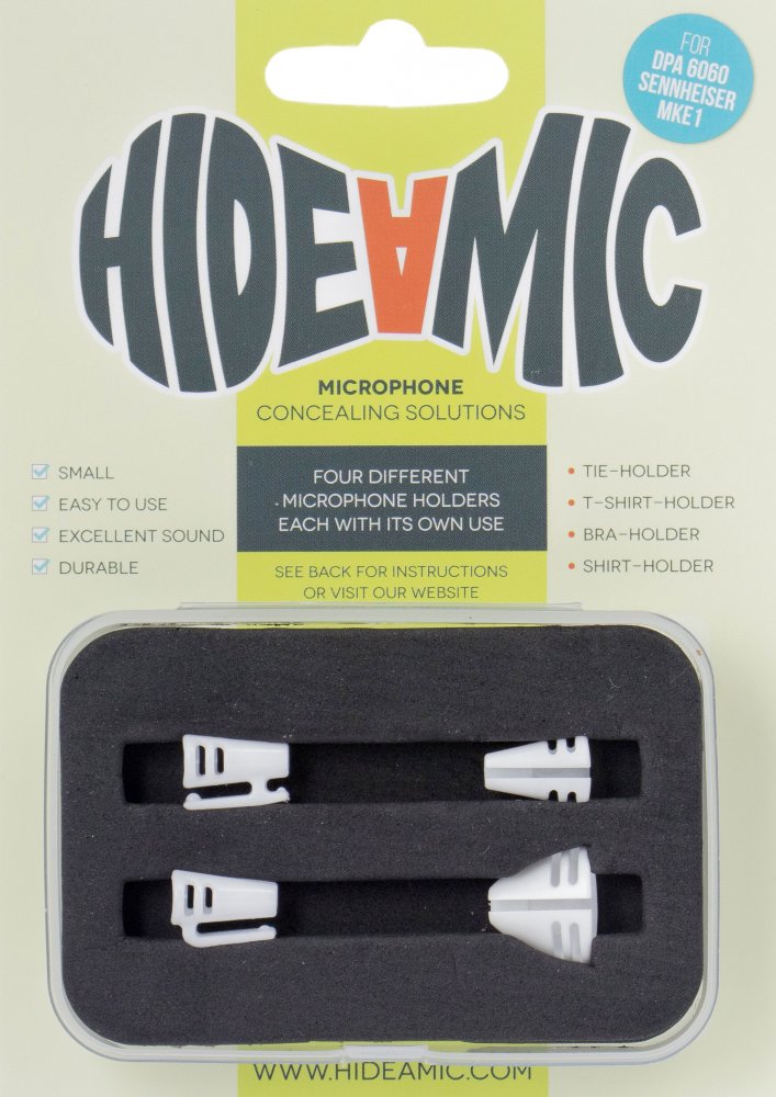 Holders for DPA 6060/6061 and Sennheiser MKE1 (4-Set, White)