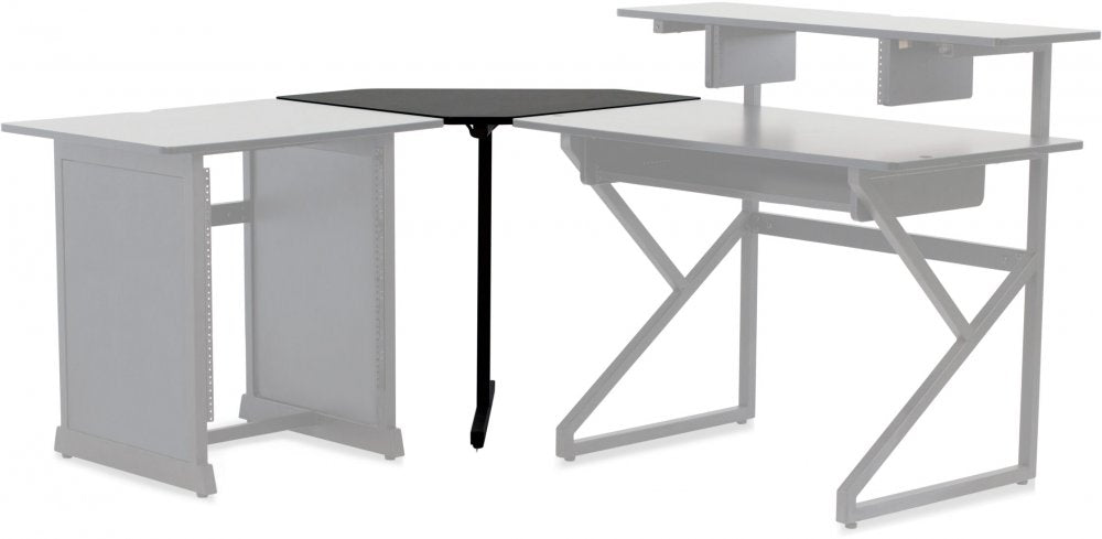 Section d'angle du bureau du créateur de contenu