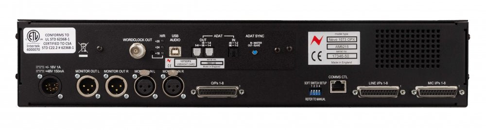1073OPX ADAT/USB Digital Option Card