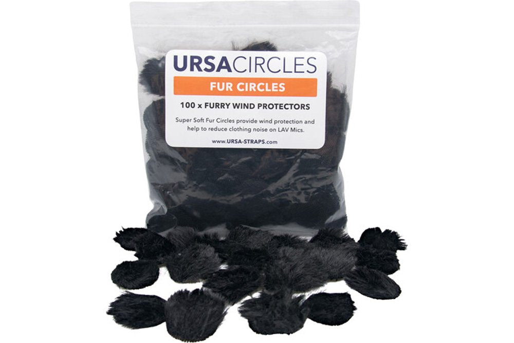 100x Fur Circles - Black