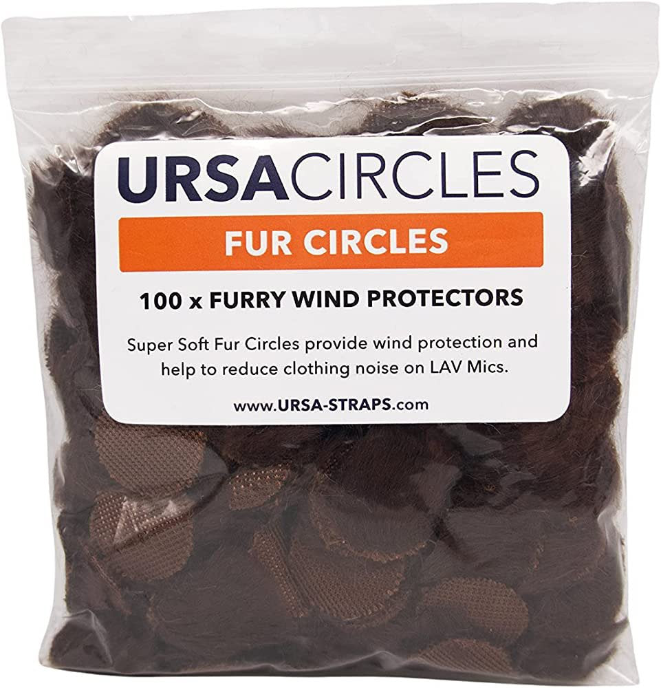 100x Fur Circles - Brown
