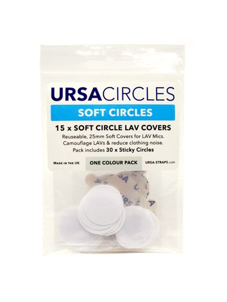 15x Cercles souples + 30x Autocollants - Blanc
