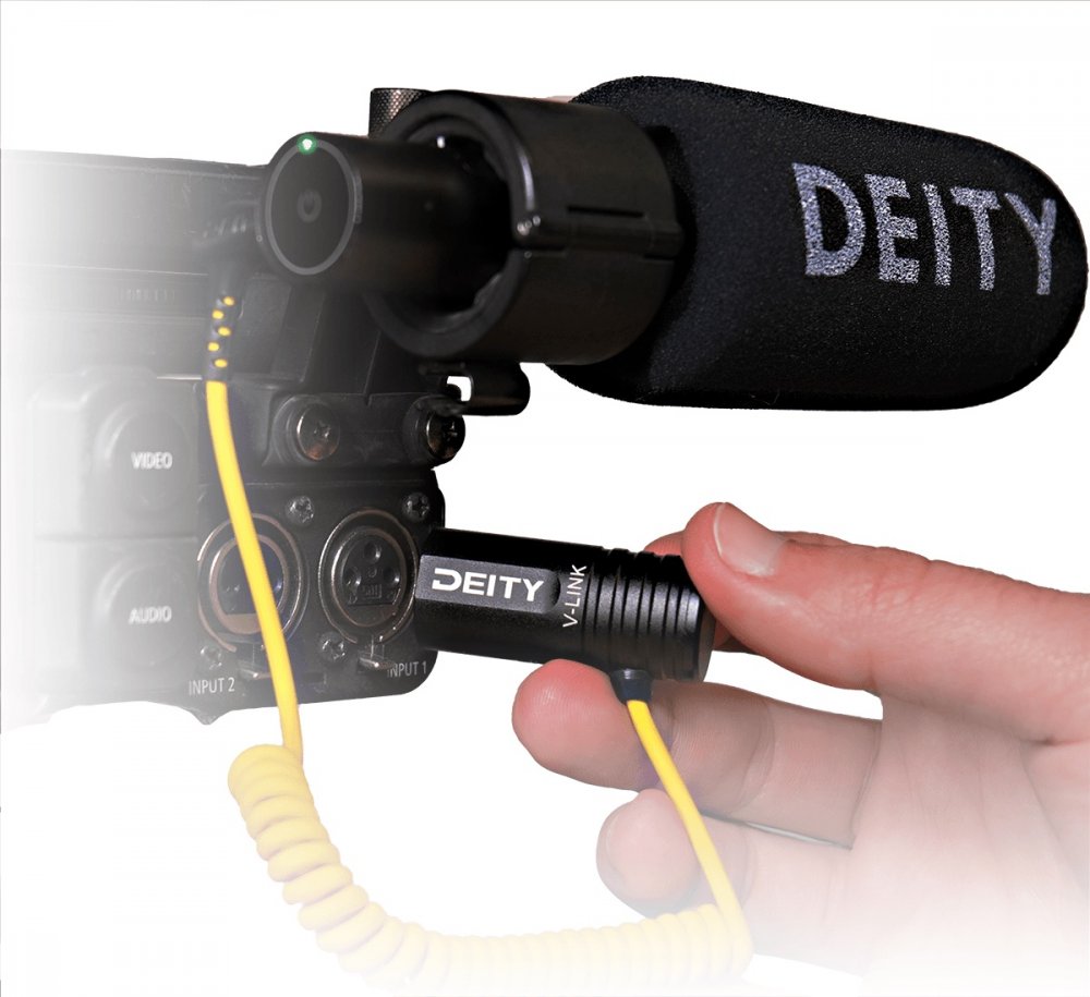 V-Link - 48v to 3V 12" Coiled TRS Cable to XLR Adapter