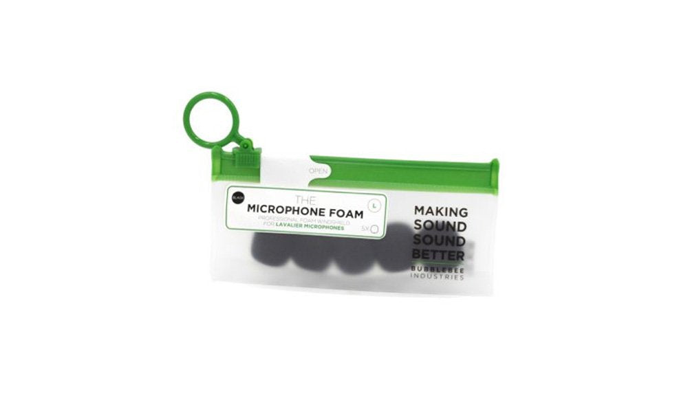 The Microphones Foam for Lavaliers - Large, 5 Pack (White)