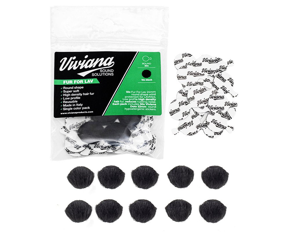 FUR FOR LAV (Round, Black)