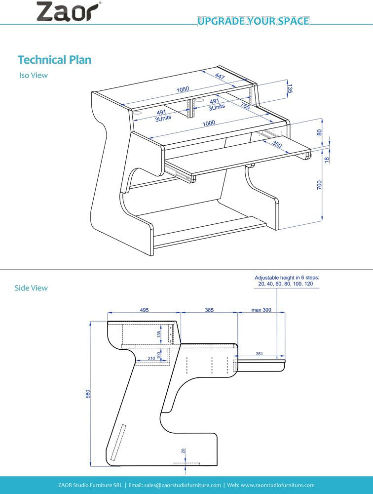 Miza 49 Flex - Chêne noir