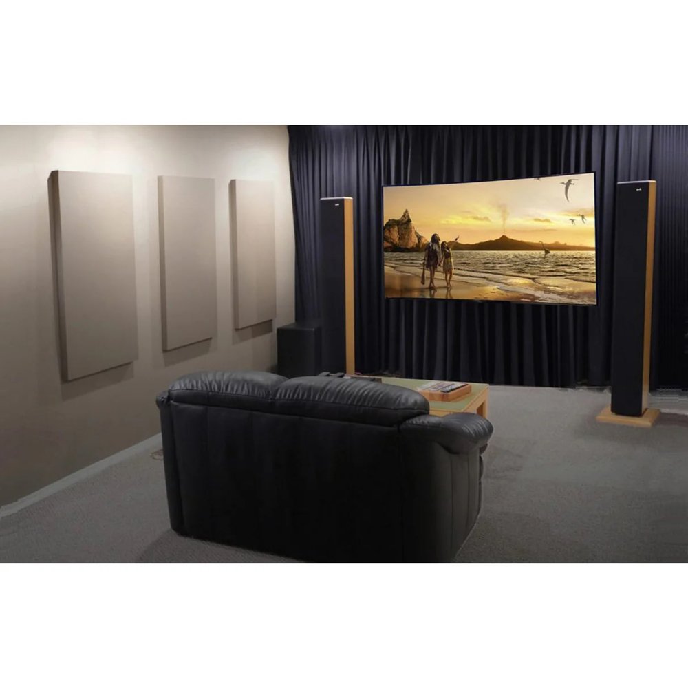 Panneaux haut débit Broadway biseautés 24"x48", 3", lin