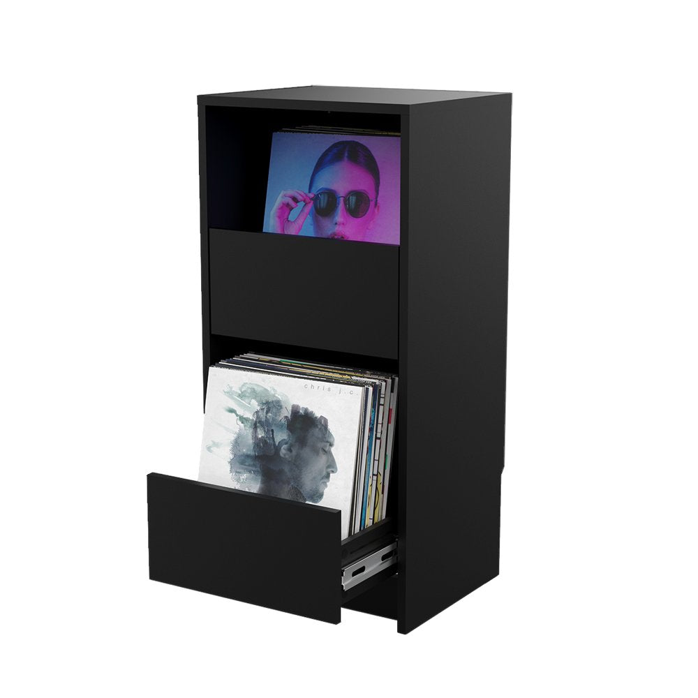 Coffre-fort en vinyle noir