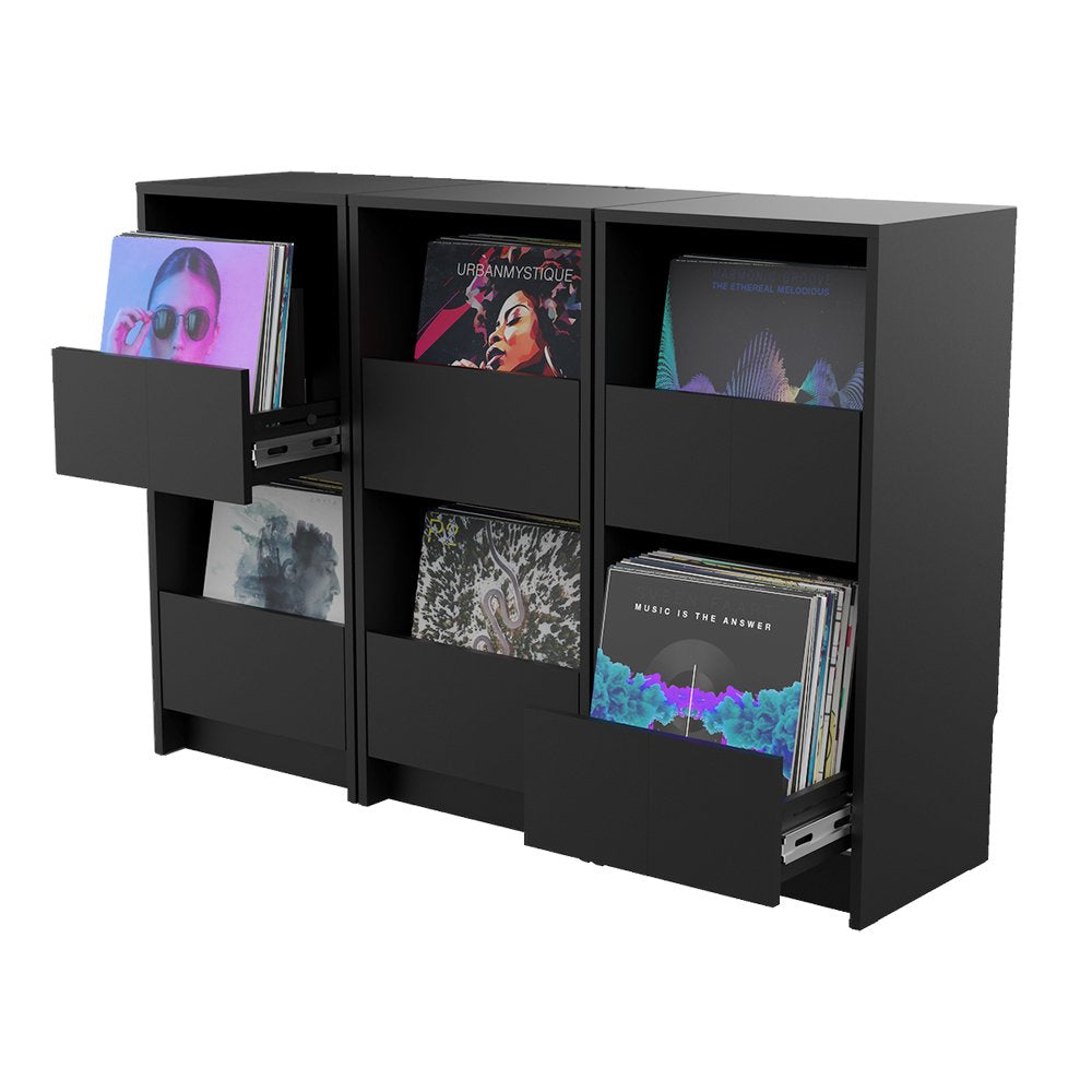 Coffre-fort en vinyle noir