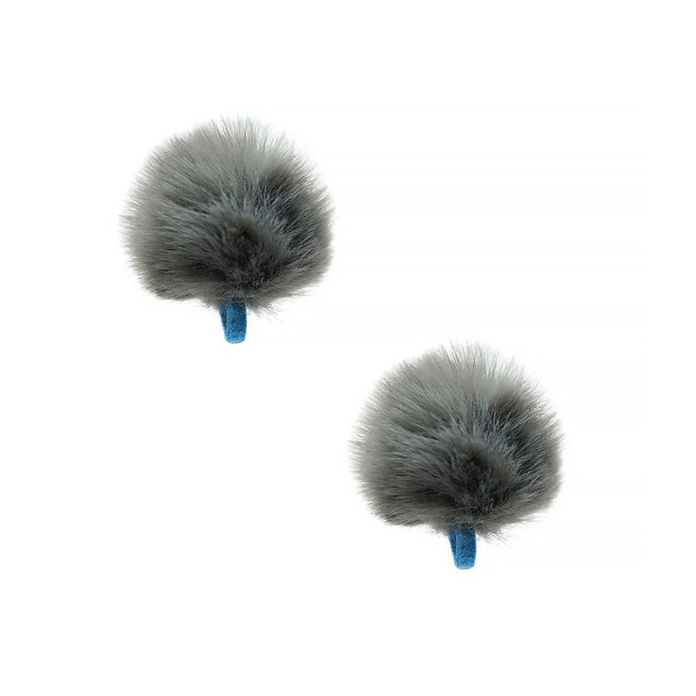Paire de pare-brise en fourrure Mini Urchin Lavalier gris