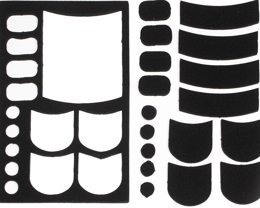 Ensemble de silencieux Hide-a-mic (2x3 feuilles, blanc)