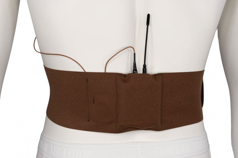 Ceinture - Moyenne avec petite pochette (Caramel)