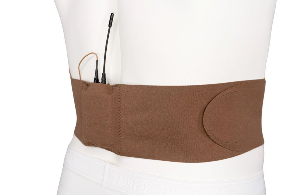 Ceinture - Grande avec petite pochette (Caramel)
