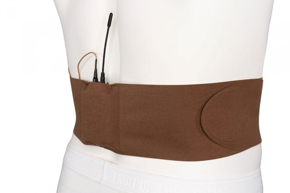 Ceinture - Moyenne avec grande pochette (Caramel)