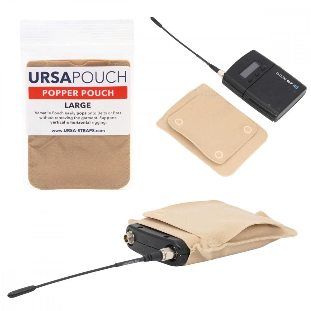 Popper Pouch - Large (Beige)