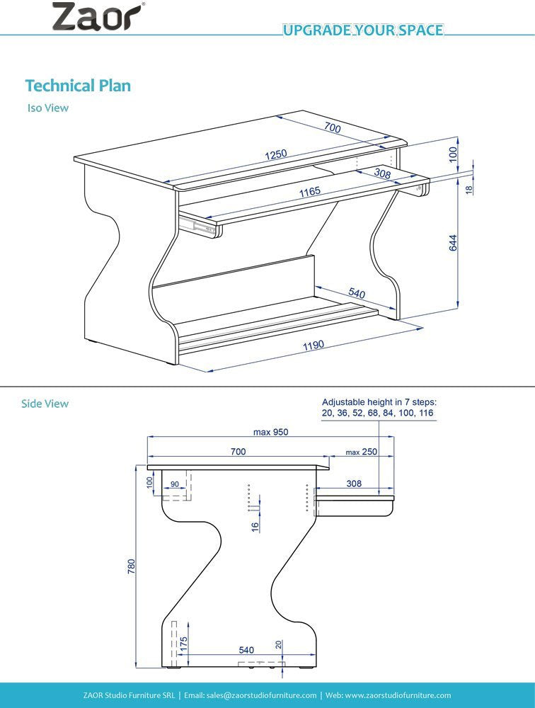 Miza Junior Flex - Chêne noir
