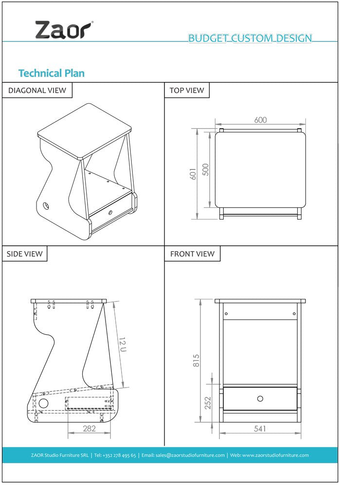 Miza Rack 12 MKII - Wengé gris