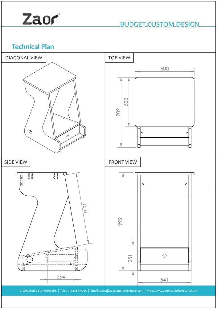 Miza Rack 16 MKII - Édition anniversaire Noir