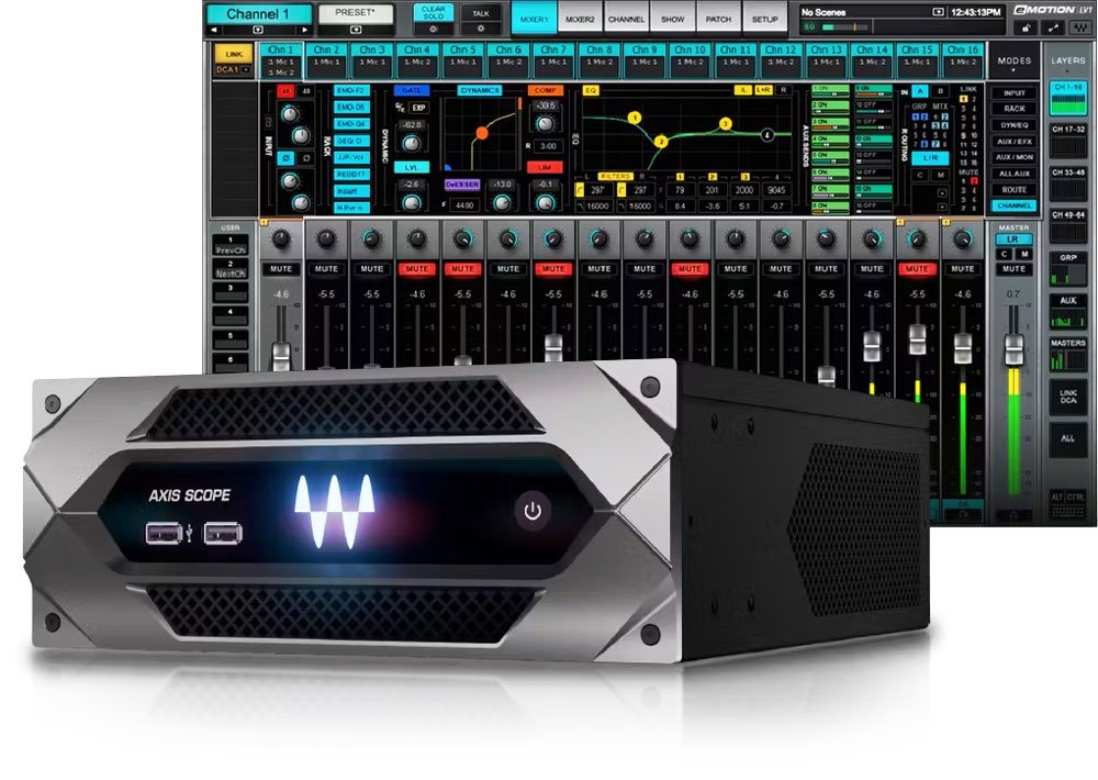 eMotion LV1 64-Channel Mixer with Axis One Custom Computer