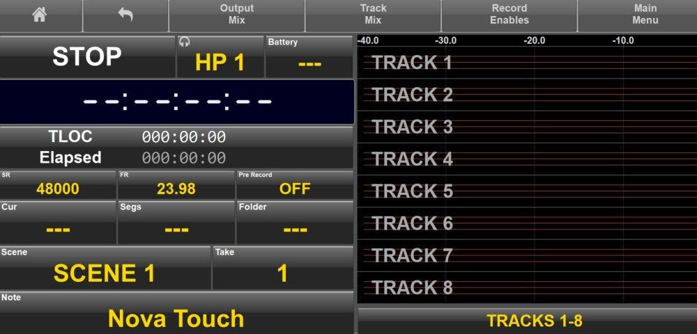 Nova Touch with cables