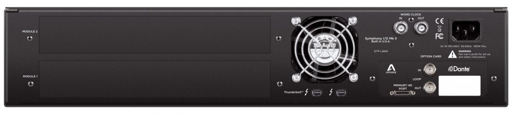 Symphony I/O MKII Chassis with Thunderbolt/Pro Tools HD+ Car