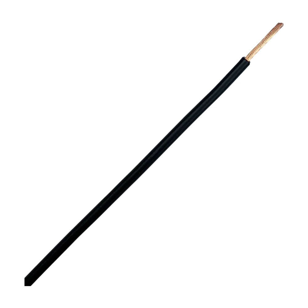 W2514 - Câble de raccordement isolé 1c. 21awg, noir (prix par rouleau - 328 pieds)