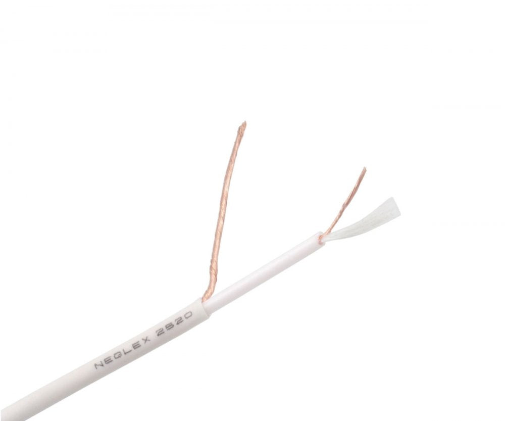 W2520 - Câble audio coaxial 1c. 28awg haute performance, blanc (prix par rouleau - 164 pieds)