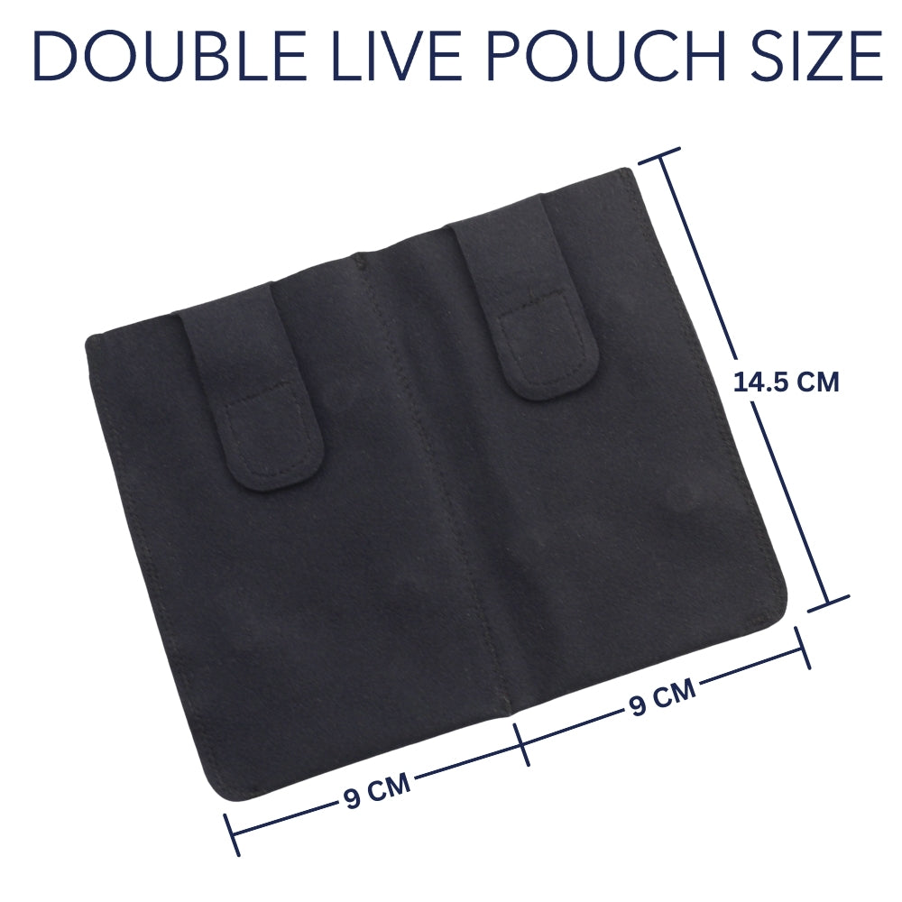 LIVE Pouch - Double (Black)