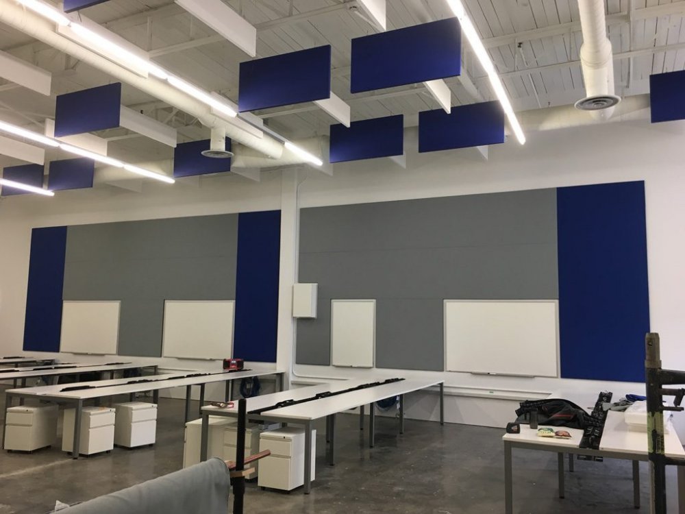 Panneaux haut débit Broadway carrés 24" x 48", 3", noir